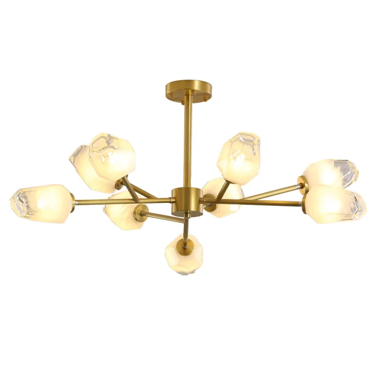 Люстра на штанге Delight Collection KM1245P-9 brass в Нижнем Новгороде