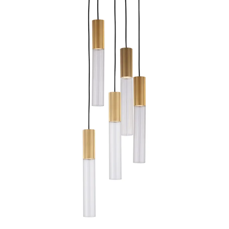 Подвесной светильник Delight Collection Flume MD2045-5A ant.brass в Нижнем Новгороде