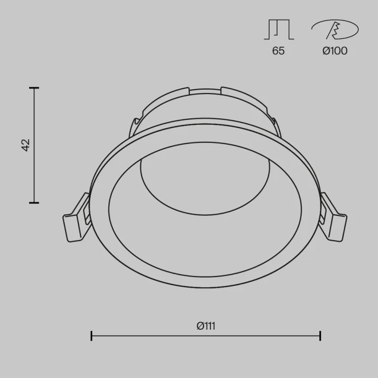 Встраиваемый светильник Maytoni Technical Share DL126-GX53-W в Нижнем Новгороде