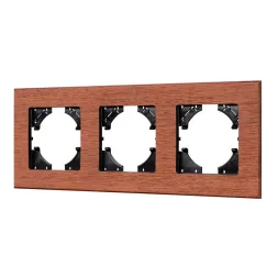 Рамка на 3 поста из натурального дерева Arlight FRM-XSILO-WD-3-NL 050873