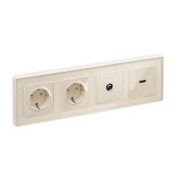 Комплект механизма TV розетки проходной 5-1000 MHz 4dB Ambrella Volt Alfa MA313030