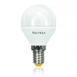 Лампа светодиодная диммируемая Voltega E14 6W 2800К матовая VG2-G2E14warm6W-D 5493