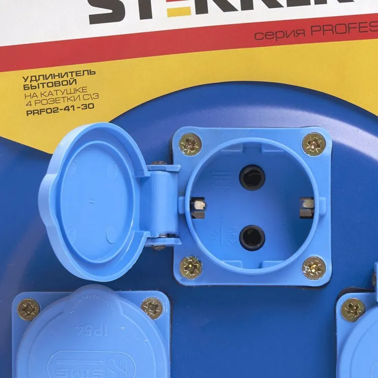 Удлинитель на металлической катушке 4-местный Stekker PRF02-41-30 30м 39296 в Нижнем Новгороде
