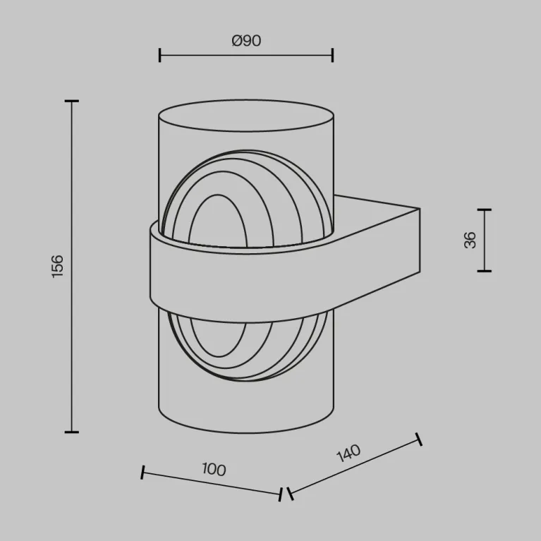 Настенный светильник Maytoni Sacramento MOD480WL-L10BS3K в Нижнем Новгороде