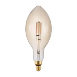 Лампа светодиодная диммируемая филаментная Eglo E27 4W 2200K янтарная 12591