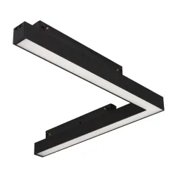 Трековый магнитный светильник Arlight MAG-ORIENT-FLAT-ANGLE-L295-18W Warm3000 (BK, 48V) 060731