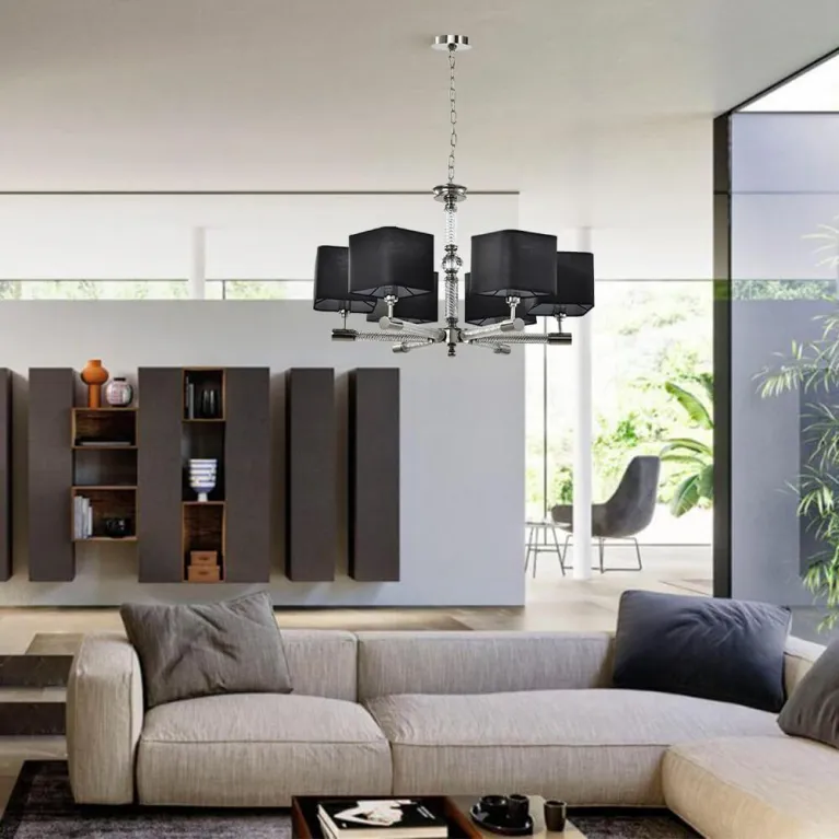 Подвесная люстра Lumien Hall Bolyasko LH1056/6P-NK-BK в Нижнем Новгороде