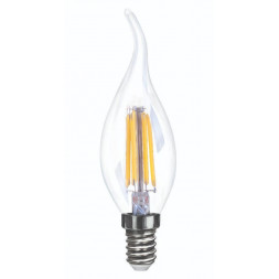 Лампа светодиодная диммируемая филаментная Voltega E14 6W 4000K прозрачная VG10-CW35E14cold6W-FD 708