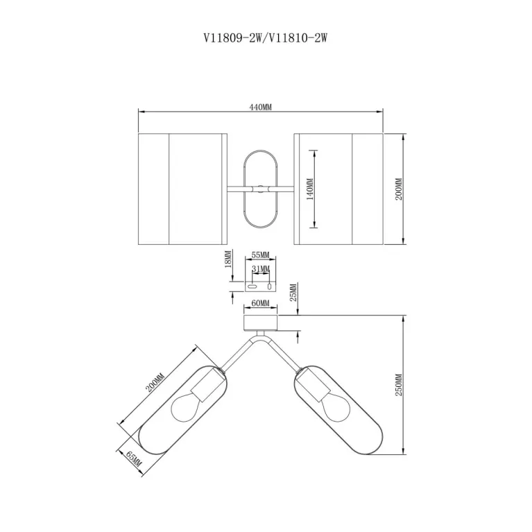 Бра Moderli Metalicana V11810-2W в Нижнем Новгороде