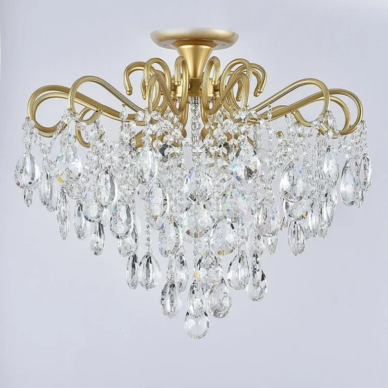 Потолочная люстра Reluce 04066-0.3-06 MATT GOLD+CR в Нижнем Новгороде