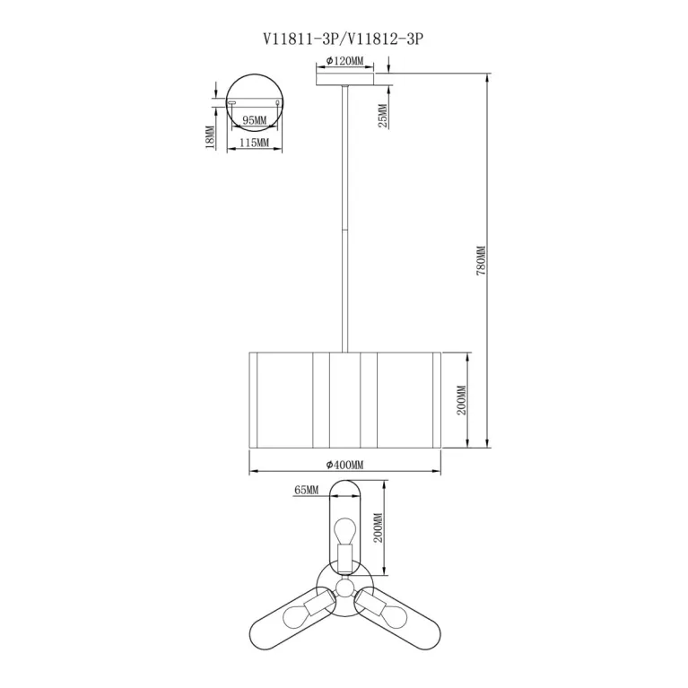 Подвесной светильник Moderli Metalicana V11812-3P в Нижнем Новгороде