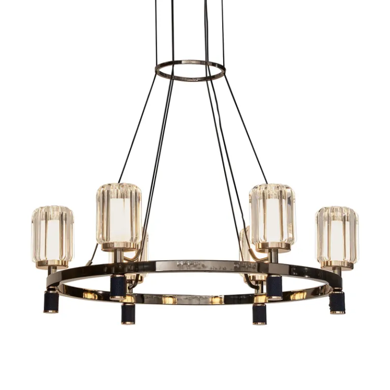 Подвесная люстра Delight Collection P0738-6A gold/pearl black в Нижнем Новгороде