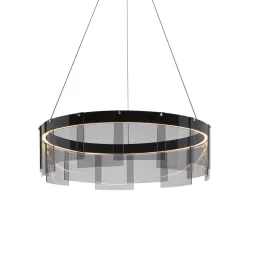 Подвесная люстра Delight Collection Stratos D8825P/S black/smoky