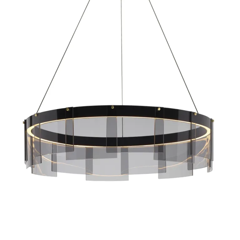 Подвесная люстра Delight Collection Stratos D8825P/M black/smoky в Нижнем Новгороде