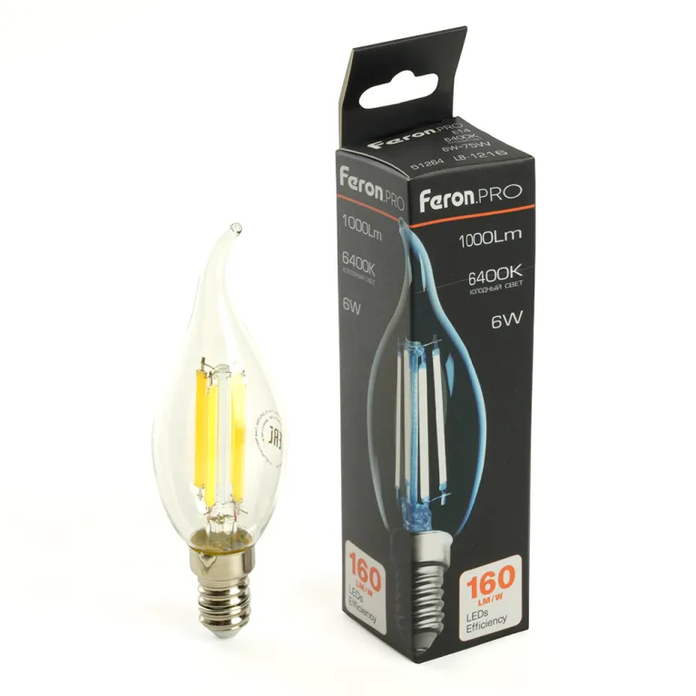 Лампа светодиодная Feron LB-1216 E14 6W 6400K 51264 в Нижнем Новгороде