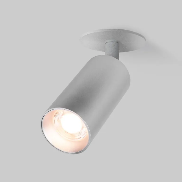 Встраиваемый светодиодный спот Elektrostandard Diffe 25039/Led серебряный a058219 в Нижнем Новгороде