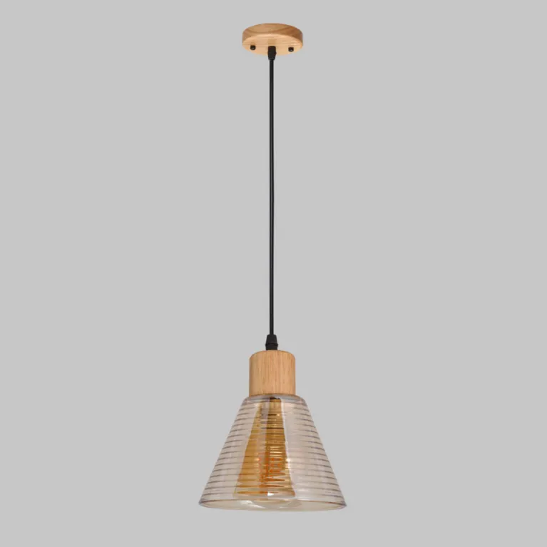 Подвесной светильник IMEX MD.5870-1-P-WOOD+BK в Нижнем Новгороде