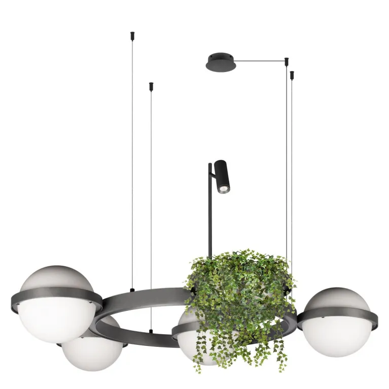 Подвесная люстра Loft IT Jardin 10121/4 Dark grey в Нижнем Новгороде