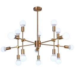 Люстра на штанге Natali Kovaltseva LOFT LUX 75130/12C GOLD
