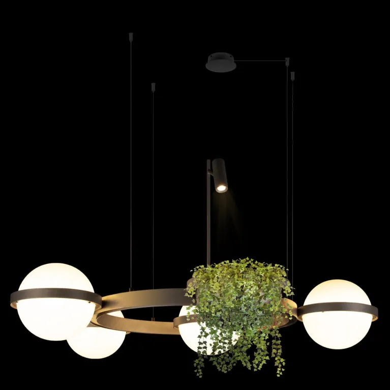 Подвесная люстра Loft IT Jardin 10121/4 Dark grey в Нижнем Новгороде