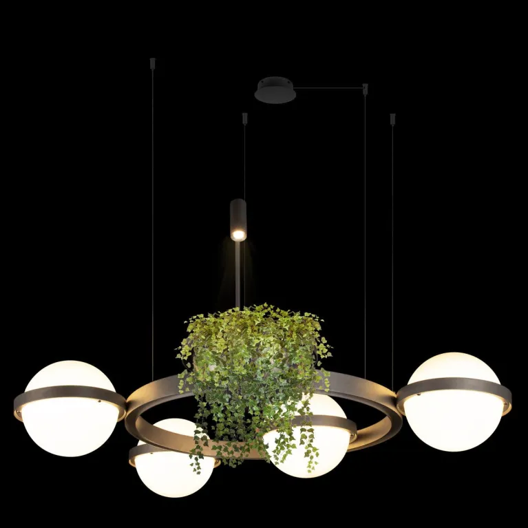 Подвесная люстра Loft IT Jardin 10121/4 Dark grey в Нижнем Новгороде