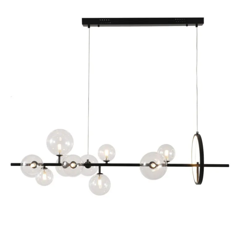 Подвесная люстра Delight Collection Art Deco Bubble KG1233P-10 black/clear в Нижнем Новгороде