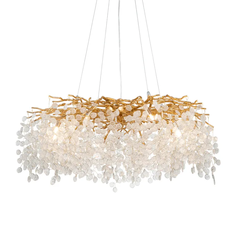Подвесная люстра Delight Collection Shiro-noda FTB006R-100 brass/clear в Нижнем Новгороде