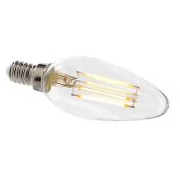 Лампа накаливания e14 4w 2700k груша прозрачная 180073