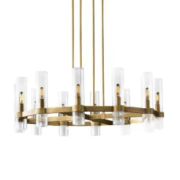 Подвесная люстра Delight Collection Ravelle MT8888-8H antique brass