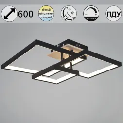 Потолочный светильник Reluce 98560-0.3-03 BK+WOOD