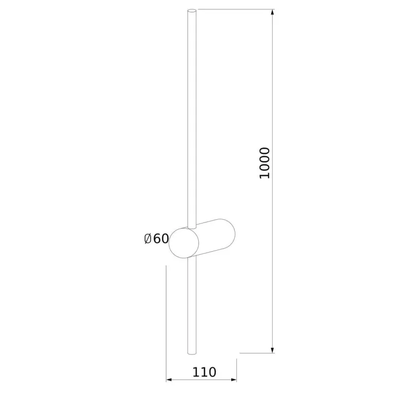 Бра Elektrostandard Cane MRL Led 1121 черный a061491 в Нижнем Новгороде