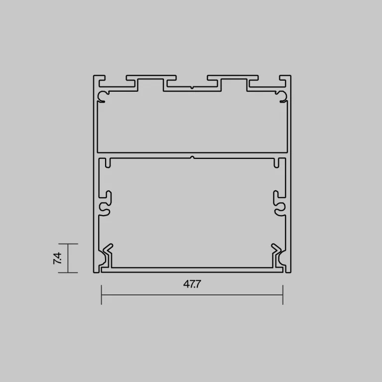 Рассеиватель для профиля 5050 Чёрный, 2 м Maytoni Led Strip ALM-5050T-B-DF-2M 642048 в Нижнем Новгороде