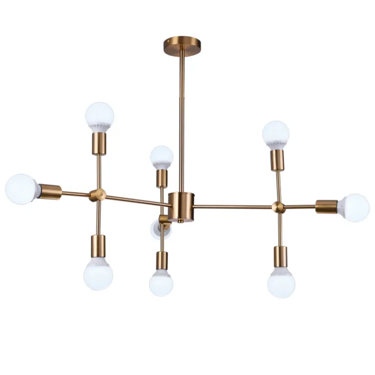 Люстра на штанге Natali Kovaltseva LOFT LUX 75130/6C GOLD в Нижнем Новгороде