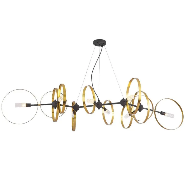 Подвесная люстра Crystal Lux Armonica SP8 Black/Brass V2 в Нижнем Новгороде
