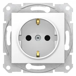 Розетка Schneider Electric Sedna с з/к со шторками 16A 250V SDN3001721
