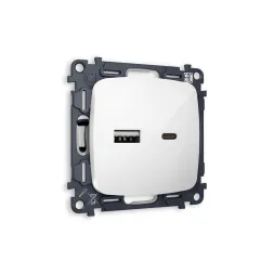 Комплект механизма розетки USB A+C 20W Ambrella Volt Omega (OP1110, VM177) MO111010