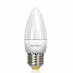 Лампа светодиодная Voltega E27 6W 2800К матовая VG2-C2E27warm6W 5729