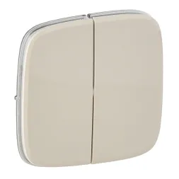 Лицевая панель Legrand Valena Allure выключателя двухклавишного слоновая кость 755026