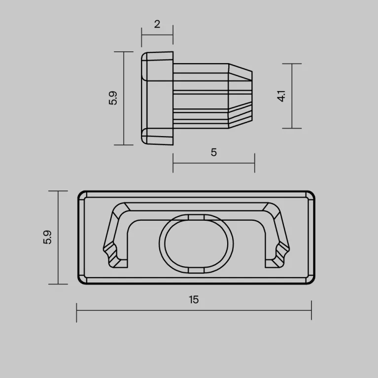Комплект заглушек для профиля 2206 10шт Maytoni Led Strip ALM-004-B-EC 642012 в Нижнем Новгороде