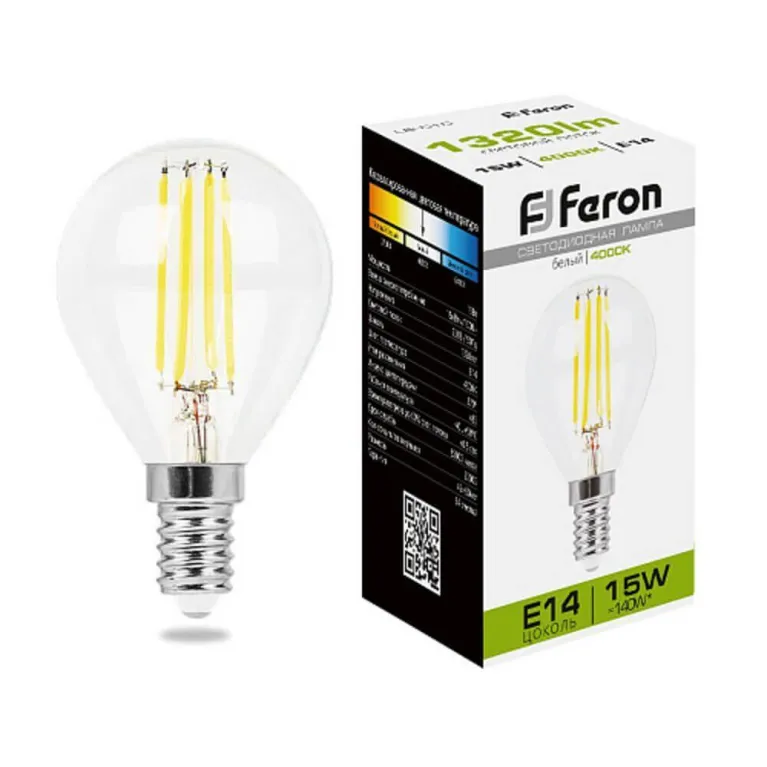 Лампа светодиодная Feron LB-515 Шарик E14 15W 4000K 38250 в Нижнем Новгороде