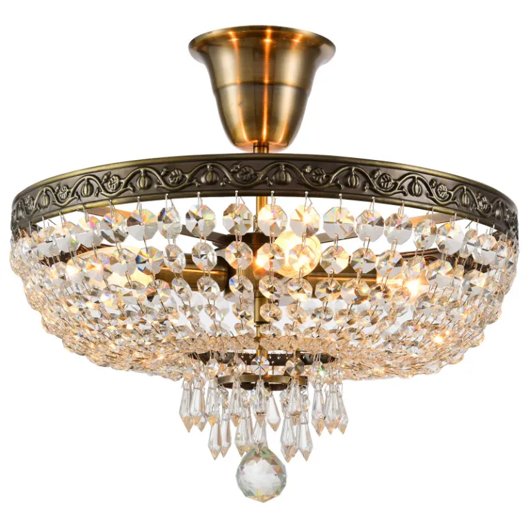 Люстра на штанге Natali Kovaltseva ROCOCO 81407/4C ANTIQUE в Нижнем Новгороде