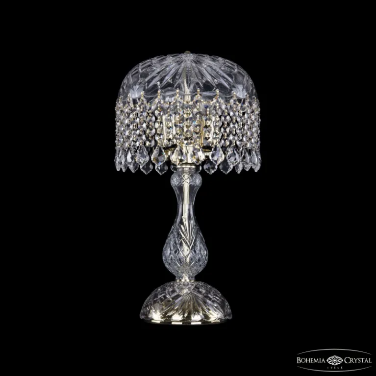 Настольная лампа Bohemia Ivele Crystal 14781L1/22 G Leafs в Нижнем Новгороде