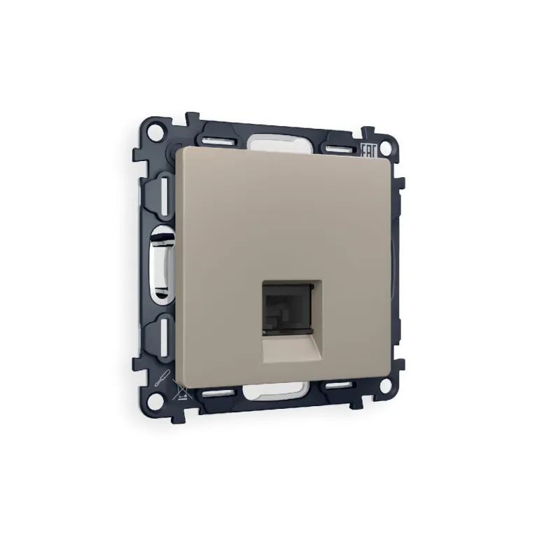 Комплект механизма телефонной розетки RJ-11(4P4C) со шторкой Ambrella Volt Alfa MA372030 в Нижнем Новгороде