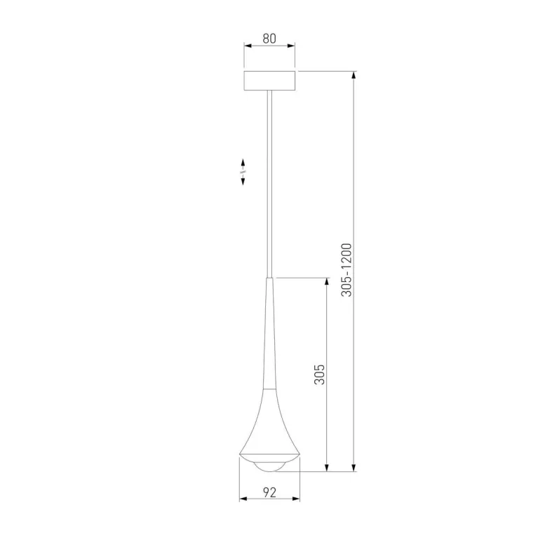 Подвесной светодиодный светильник Elektrostandard Hill 50211 Led черный жемчуг a060352 в Нижнем Новгороде