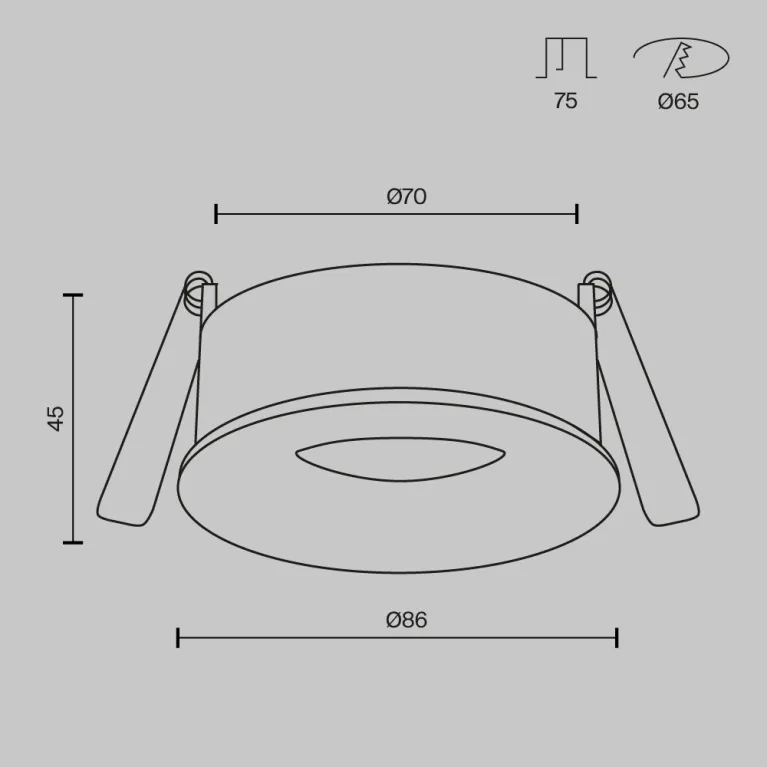 Встраиваемый светильник Maytoni Technical Slim DL027-GU10-W в Нижнем Новгороде