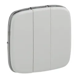 Лицевая панель Legrand Valena Allure выключателя трехклавишного белая 755035