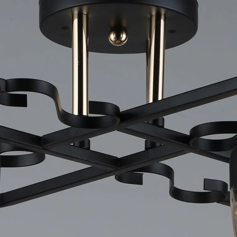 Потолочная люстра Reluce 04870-0.3-04 BK+FGD в Нижнем Новгороде
