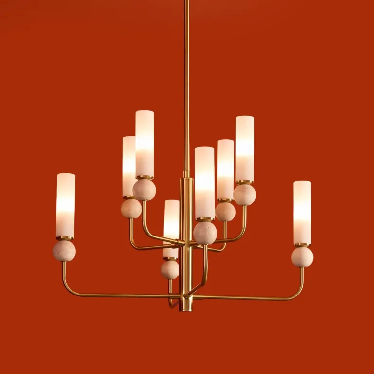 Люстра на штанге Freya Sunspot FR5482CL-08BS в Нижнем Новгороде