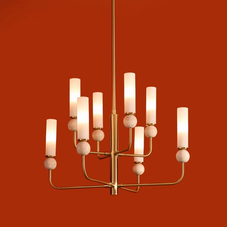 Люстра на штанге Freya Sunspot FR5482CL-08BS в Нижнем Новгороде