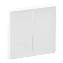 Лицевая панель Legrand Valena Life выключателя двухклавишного белая 755020